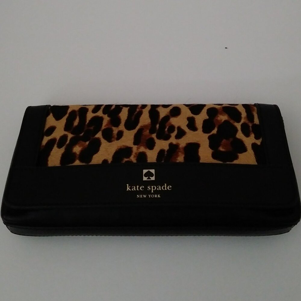 Kate Spade New York Cheetah Leather Clutch Bag